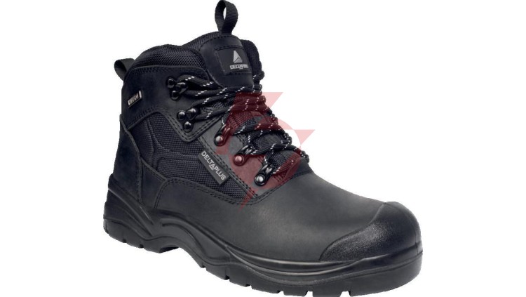 Trzewiki z pełnej skóry licowej, kolor Czarny, rozmiar: 45, SAMY3S7NO45