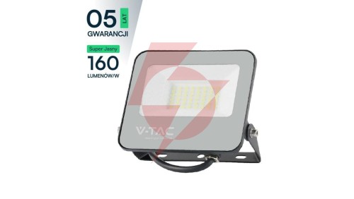 Projektor LED 30W 4800lm 6500K Dioda 160LM/W IP65 Czarny 5 Lat Gwarancji 23693
