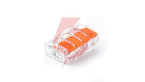 Szybkozłączka z dźwignią 4x 0,2-4,0mm2 przezroczysta E.4192T /100szt./