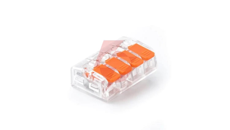 Szybkozłączka z dźwignią 4x 0,2-4,0mm2 przezroczysta E.4192T /100szt./