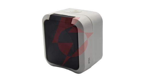 Gniazdo z uziemieniem pojedyncze natynkowe Aqua Pro IP55 białe klapka dymna / 60328
