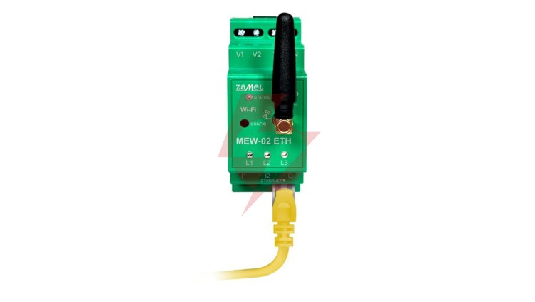 Monitor energii elektrycznej ETHERNET + Wi-Fi 3F+N Supla MEW-02 ETH SPL10000050