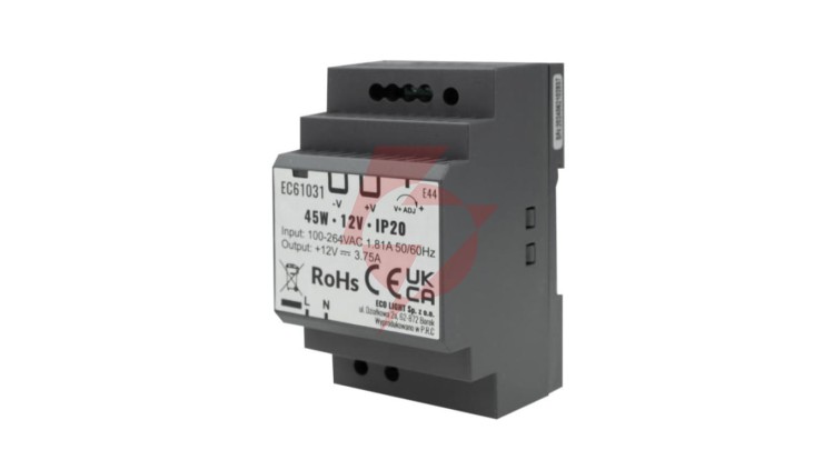 Zasilacz na szynę DIN PREMIUM 12V 45W