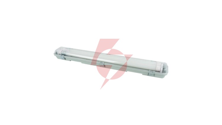 ZESTAW oprawa hermetyczna + 2x tuba LED 60cm 6500K 9W 900lm