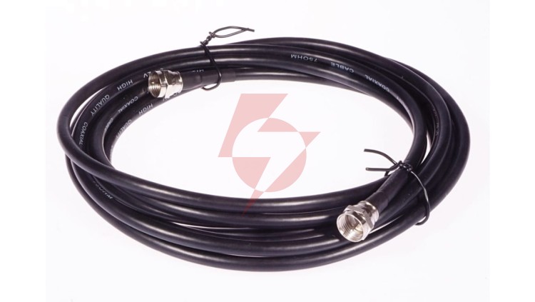 Przewód antenowy satelitarny F 3m czarny LB0071 LIBOX