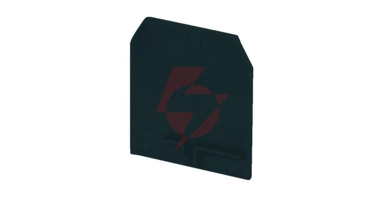 Płytka skrajna do złączek ZUG-G2,5 i ZUG-G4 czarny PSU-4 A41-0103