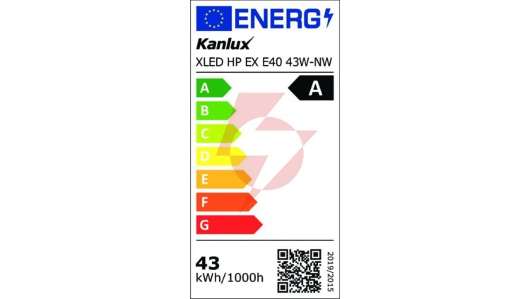Żarówka uliczna LED E40 X XLED HP EX E40 43W-NW 9000lm 4000K barwa neutralna IP65 PF0,9 5 lat Gwar. 37349