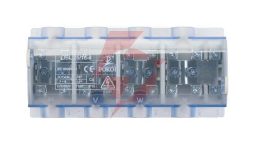 Odgałęźnik instalacyjny 4P OBL 25/16-4 4x25mm2/10x16mm2 szaro-niebieski A13-6148