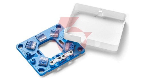 Puszka do podłączeń AGD np. kuchenek 128x110x22mm 5 szybkozłączek 4mm² biała HAD02 35444206