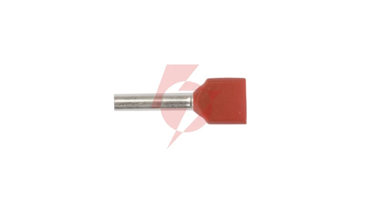 Końcówka tulejkowa izolowana HI 2X1,5/12 E08KH-02020101401 (500szt.)