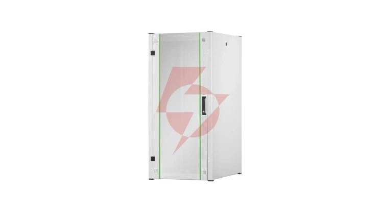Szafa sieciowa stojąca Hyper Pro 19 32U rack 600x800, drzwi przód szyba, szary, 1000kg DN-51006