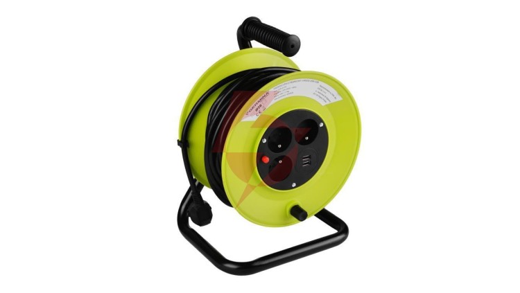 Przedłużacz bębnowy 20m z USB GW-0179