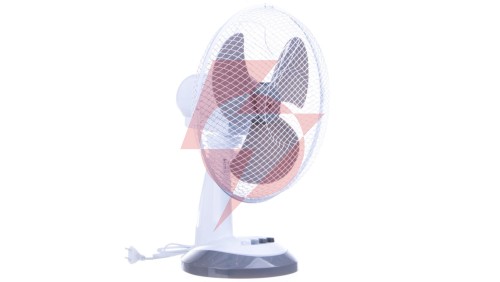 Wentylator biurkowy średnica 30 cm biały 30W 3 prędkości przewód 1,5m VO0024