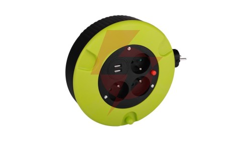 Przedłużacz bębnowy 5m z USB GW-0176