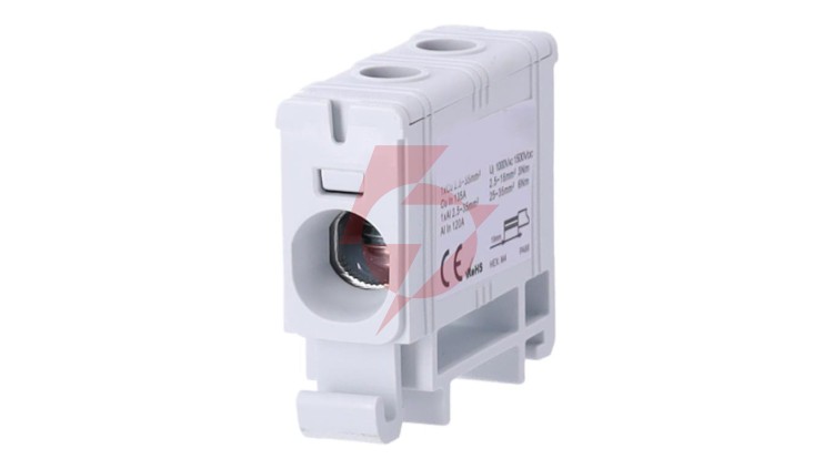 Złączka szynowa zgx 1x35 mm2 szara GEP-00042