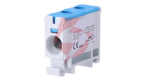Złączka szynowa zgx 1x35 mm2 niebieska GEP-00043