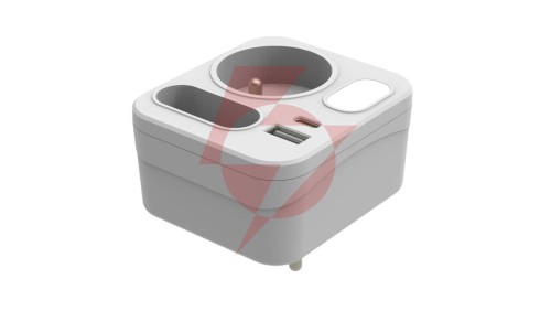 Rozgałęźnik MARINA 2x USB (A+C) PD 20W ze światełkiem nocnym orientacyjnym szybkie ładowanie / 34110