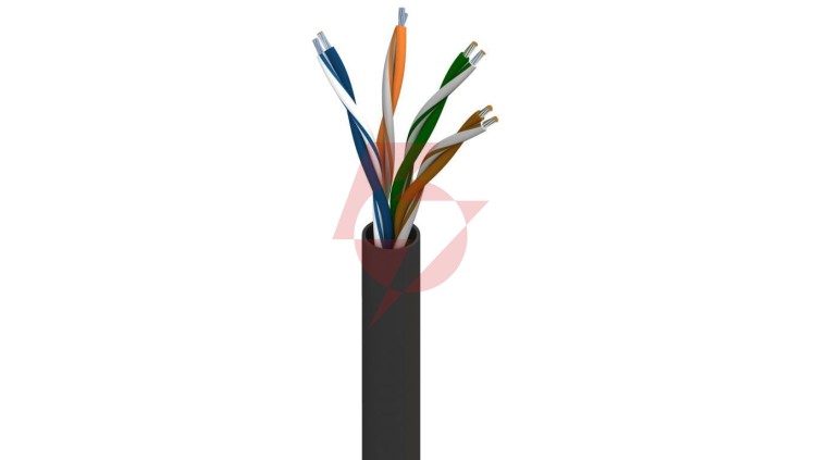 Kabel teleinformatyczny przemysłowy U/UTP kat.5e 4x2x24AWG linka zewnętrzny PVC BL-7924A.0021000 /305m/