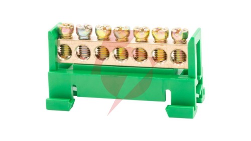 Listwa zaciskowa 7X16 mm2 - zielona GEP-00034