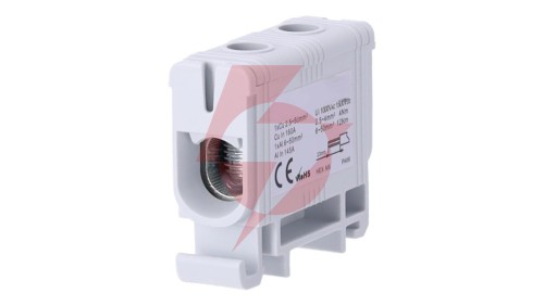 Złączka szynowa zgx 1x50 mm2 szara GEP-00045