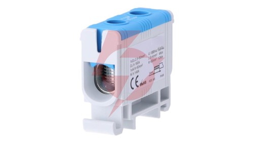 Złączka szynowa zgx 1x50 mm2 niebieska GEP-00046