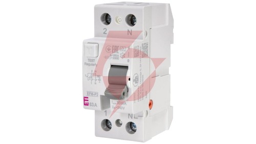 Wyłącznik różnicowoprądowy 2P 63A 0,03A typ A 6kA EFI6-P2 A 63/0.03 002061263