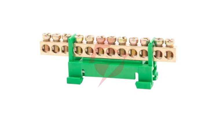 Listwa zaciskowa 12X16 mm2-zielona GEP-00036
