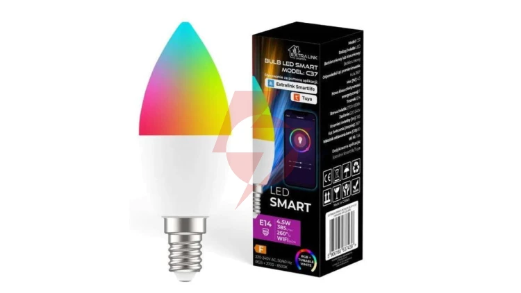 EXTRALINK smartlife żarówka LED E14 C37 2700-6500K WIFI 220-240V LED E14 C37
