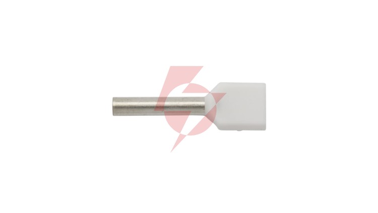 Końcówka tulejkowa izolowana HI 2 x0,75/10 biała E08KH-02020100401 (500szt.)