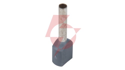Końcówka tulejkowa izolowana HI 2x0,75/10 DIN szara E08KH-02020104501 /100szt./