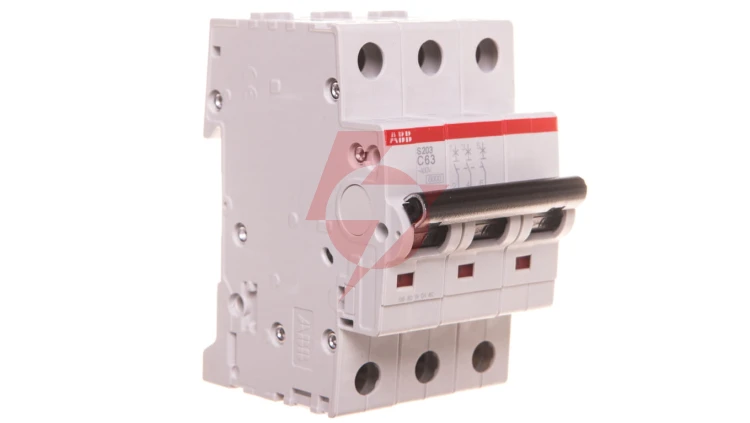 Wyłącznik nadprądowy 3P C 63A 6kA AC S203-C63 2CDS253001R0634