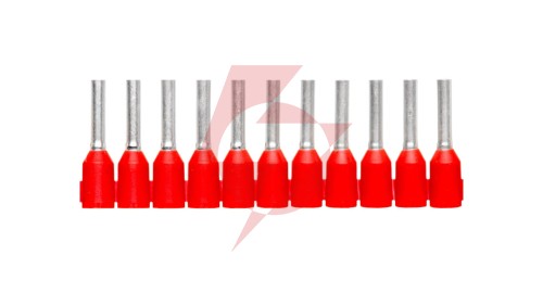Tulejka kablowa izolacyjna 1mm2AI 1,0-8 RD-S tulejki o długości 8mm, kolor czerwony 1212523 /1000szt./