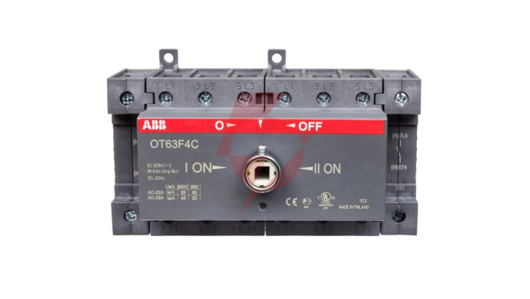 Przełącznik zasilania I-0-II 63A 4P OT63F4C 1SCA105369R1001