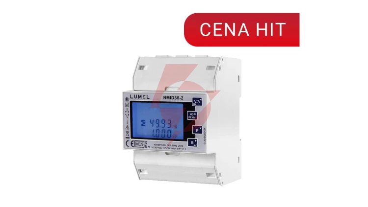 Miernik energii sieci 1- i 3-faz. z certyfikatem MID 100A NMID30-2