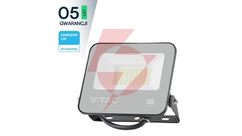 Projektor LED 30W 3450lm 4000K Dioda SAMSUNG 115LM/W IP65 Czarny 5 Lat Gwarancji 23197