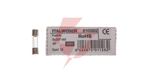 Wkładka aparatowa 5x20mm 2A F /szybka/ 250V 006710031 /10szt./