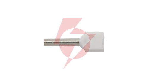 Końcówka tulejkowa izolowana HI 2X0,75/10 biała E08KH-02020104401 /100szt./