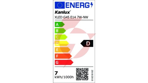 Żarówka LED E14 XLED G45 E14 7W-NW 1055lm 4000K barwa neutralna 37387
