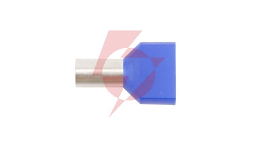 Końcówka tulejkowa izolowana HI 2X16/14 DIN niebieska E08KH-02020103001 (50szt.)
