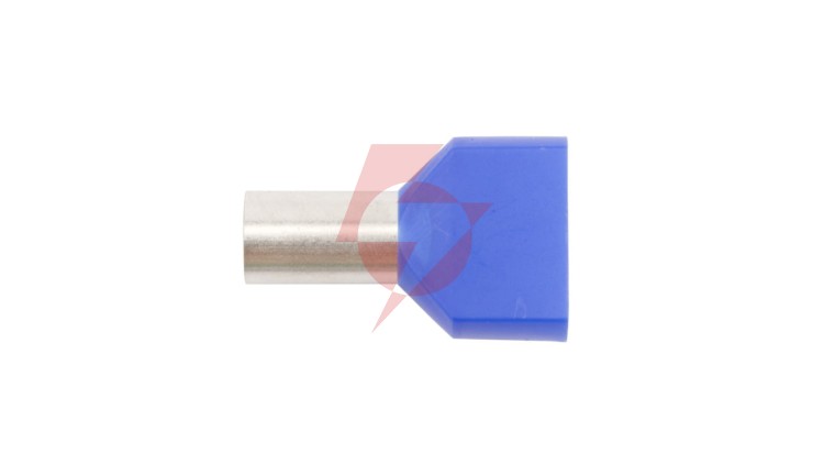 Końcówka tulejkowa izolowana HI 2X16/14 DIN niebieska E08KH-02020103001 (50szt.)