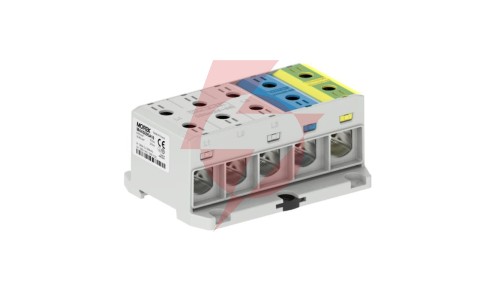 Złączka OTL95-5x kolor szary, niebieski, żółto-zielony 5x1x Al/Cu 6-95mm² 1000V AC / 1500V DC Zacisk uniwersalny MAA5095A10