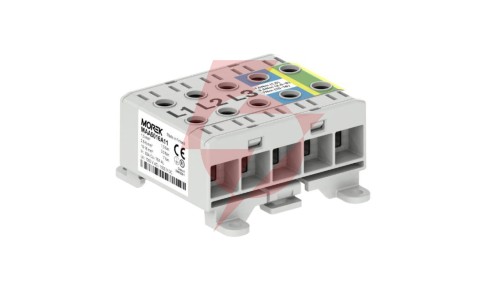 Złączka OTL16-5x szary,niebi,żół-ziel 5x1x Al/Cu 1,5-16mm² 1000V AC/1500V DC Zacisk uniwersalny, montaż DIN i podłoże MAA5016A11