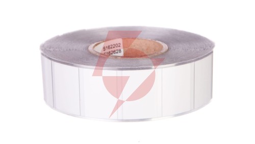 Tabliczki na przycisk 26,5x18mm srebrne (1000tabliczek/rolka) 210-850
