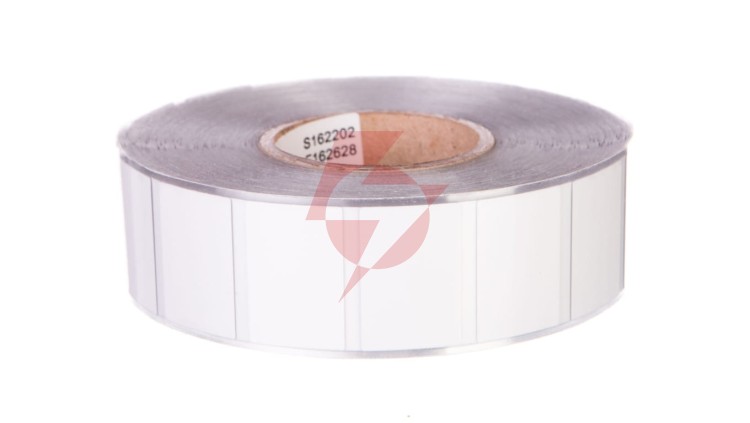 Tabliczki na przycisk 26,5x18mm srebrne (1000tabliczek/rolka) 210-850