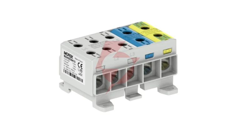 Złączka OTL50-5x kolor szary, niebieski, żółto-zielony 5x1x Al/Cu 1,5-50mm² 1000V AC / 1500V DC Zacisk uniwersalny MAA5050A10