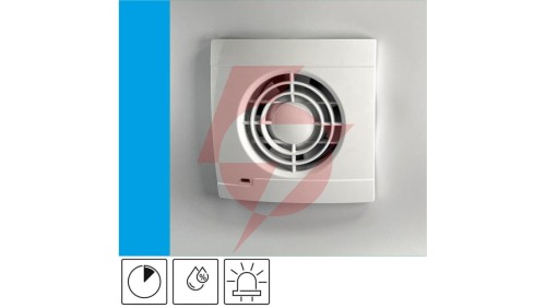 Wentylator domowy Aero VS100HT czujnik wilgotności z opóźnieniem czasowym, kontrolka LED, fi 100 mm, kolor biały
