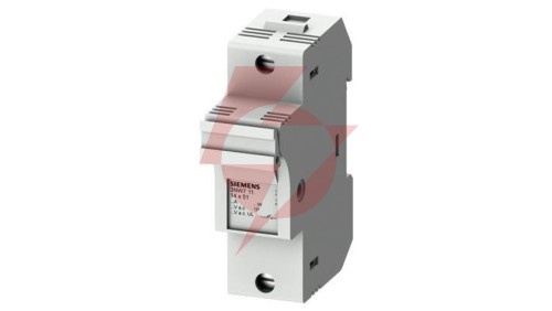 Podstawa bezpiecznikowa do wkładek cylindrycznych 14x51mm 50A 1-bieg. Na szynę DIN 3NW7111