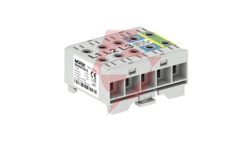 Złączka OTL16-5x szary, niebi, żół-ziel 5x1x Al/Cu 1,5-16mm² 1000V AC/1500V DC Zacisk uniwersalny mocowanie na szynę MAA5016A10