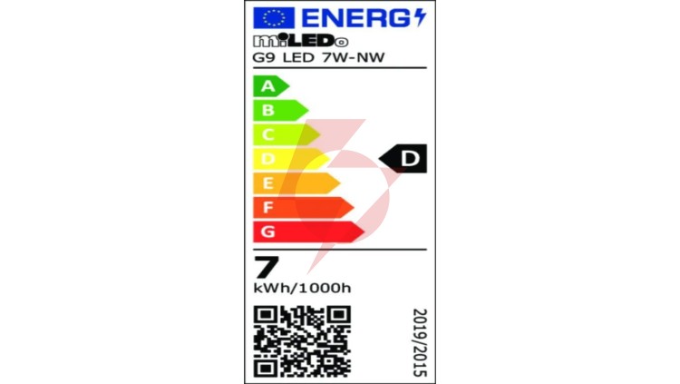 Żarówka LED G9 LED 7W-NW 950lm 4000K barwa neutralna kąt świecenia 320st. 31523