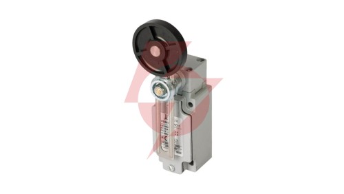 Wyłącznik krańcowy metal 2Z wolnoprzełączający regulowana dźwignia z rolką z gumy Ø50 PBM1E54PW20 A37-3555